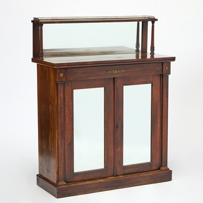 Lot 185 - Regency Brass-Mounted Rosewood Chiffonier