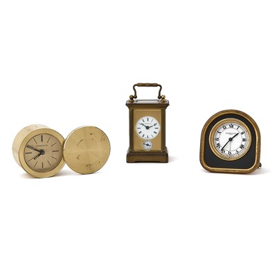 Lot 3238 - Group of Cartier and Tiffany & Co. Desk Clocks