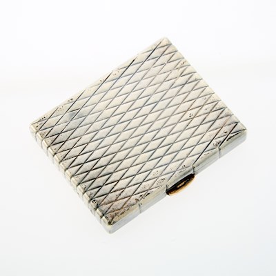 Lot 1231 - Cartier Silver and Gold Compact, France