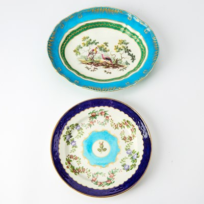 Lot 253 - Two Sevres Style Porcelain Plates
