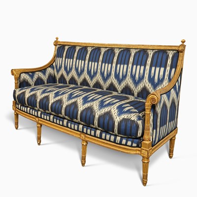 Lot 312 - Louis XVI Giltwood Canapé 'À la Turque'