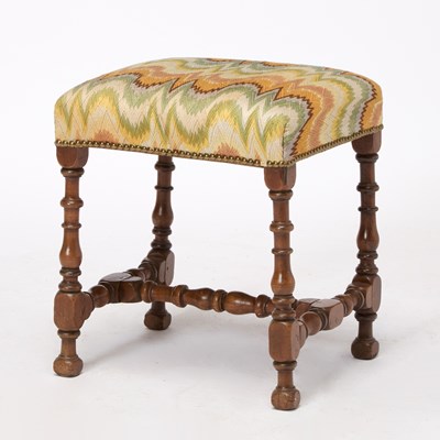 Lot 538 - Louis XIII Turned Walnut Stool