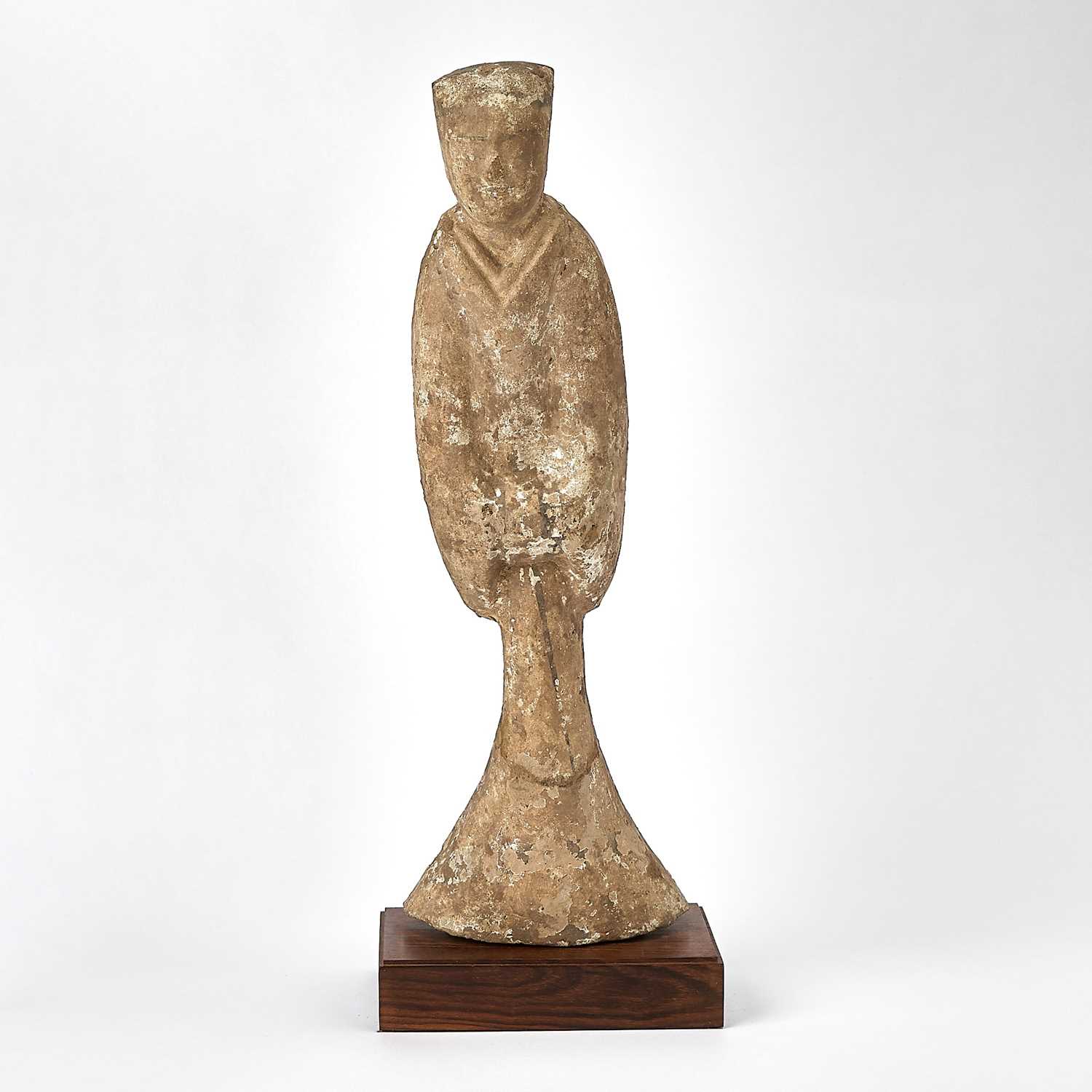 Lot 70 - A Chinese Pottery Figure of an Attendant