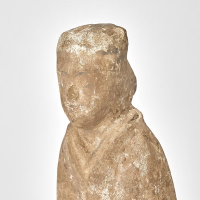 Lot 70 - A Chinese Pottery Figure of an Attendant