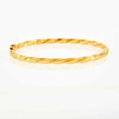 Lot 1151 - Gold Bangle Bracelet