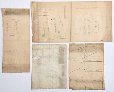 Lot 25 - Four New York City manuscript maps circa 1810s