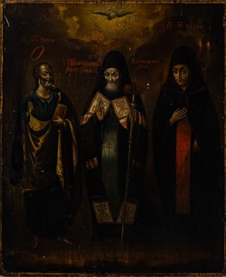 Lot 49 - Russian Icon of St. Mitrophan of Voronezh