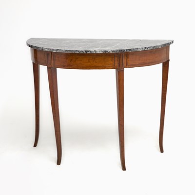 Lot 577 - Directoire Mahogany Demilune Console