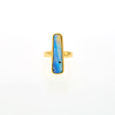 Lot 2020 - Gold and Boulder Opal Ring