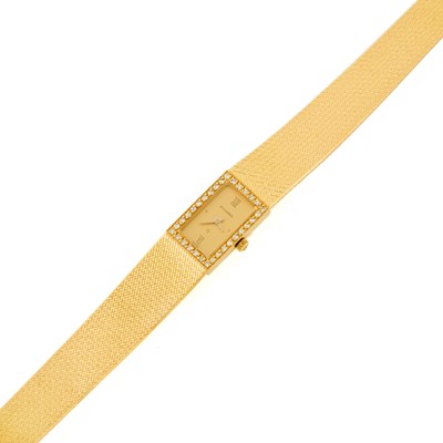 Lot 1042 - Bucherer Lady's Gold and Diamond 'Q' Wristwatch