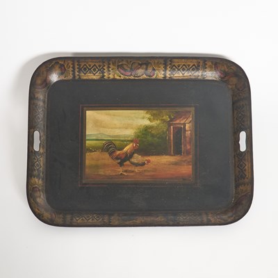 Lot 50 - Continental Painted Tôle Tray