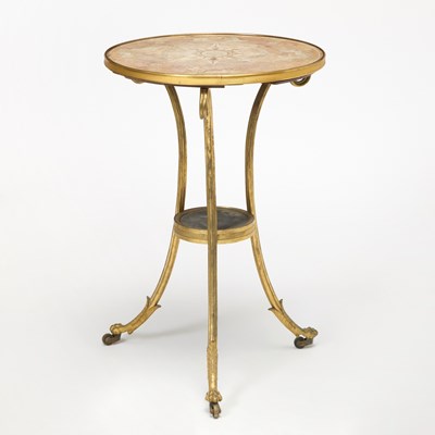 Lot 149 - French Empire Style Marble Top Gilt Bronze Table