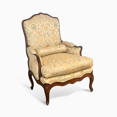 Lot 1045 - Louis XV Mahogany Bergere