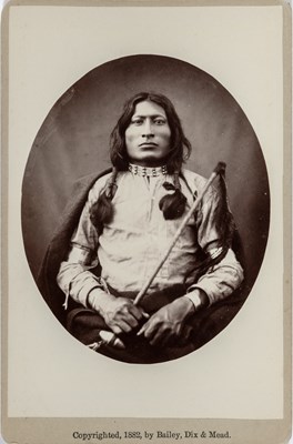 Lot 328 - A cabinet card of War Chief One Bull