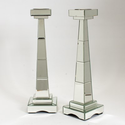 Lot 231 - Pair of Mirrored Candlesticks