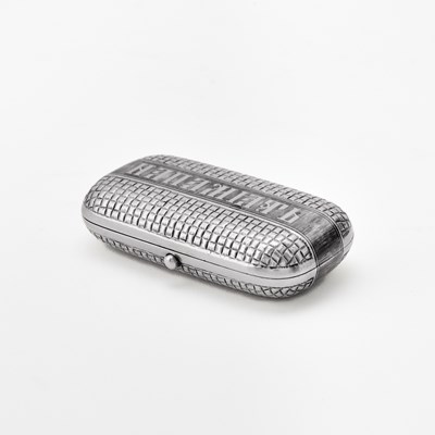 Lot 125 - Russian Silver Trompe l'oeil Cigarette Case