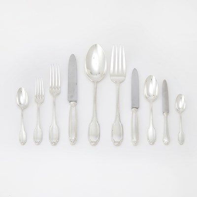 Lot 178 - Continental Silver Part Flatware Service