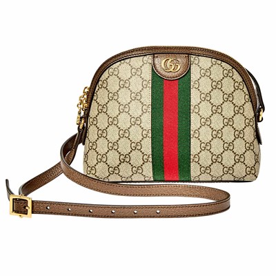 Lot 1178 - Gucci Leather and Coated Canvas 'Ophidia' Bag