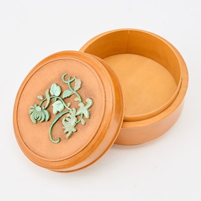 Lot 46 - A Chinese Bamboo Veneer Box