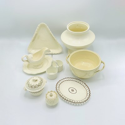 Lot 1092 - Nine English Creamware Table Articles