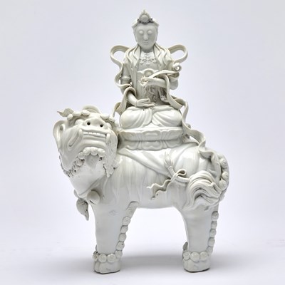 Lot 232 - A Chinese Dehua Porcelain Figure of Guanyin