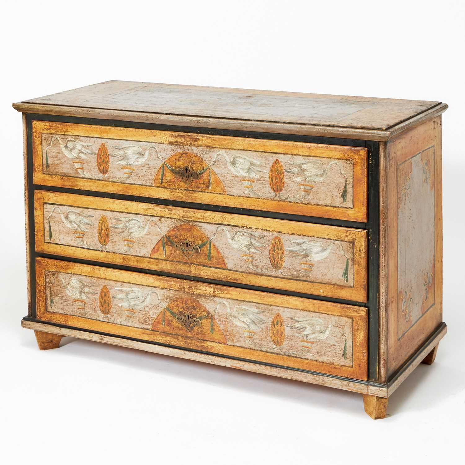 Lot 179 - Continental Neoclassical Painted Commode