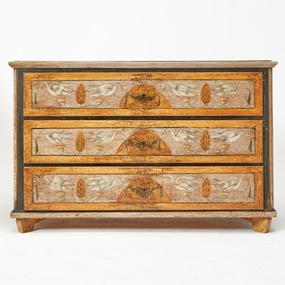 Lot 179 - Continental Neoclassical Painted Commode