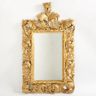 Lot 97 - Baroque Style Giltwood Mirror