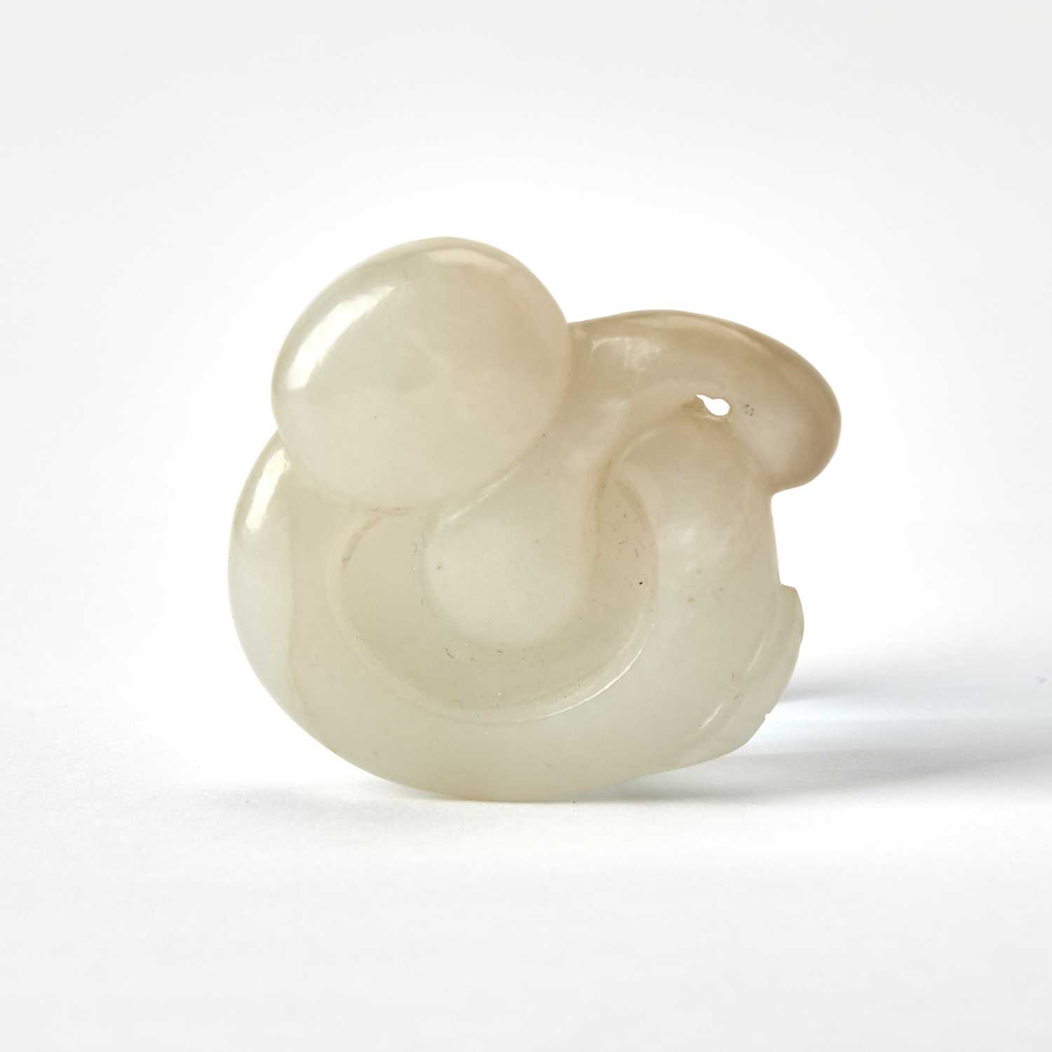 Lot 34 - A Small Chinese White Jade Carving
