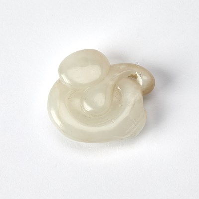Lot 34 - A Small Chinese White Jade Carving
