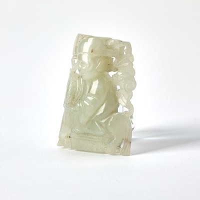 Lot 42 - A Chinese White Jade Carving