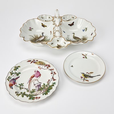 Lot 245 - Three Porcelain Bird Plates