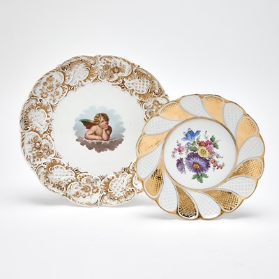 Lot 270 - Two Meissen Porcelain Plates