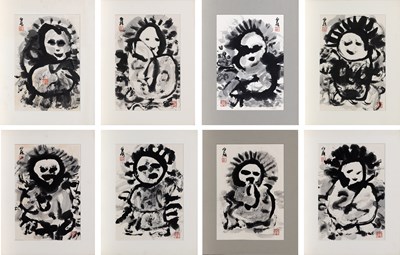 Lot 180 - A Group of Japanese School Paintings and Calligraphy