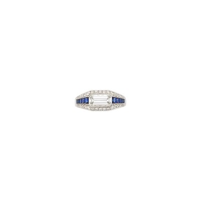 Lot 62 - Platinum, Diamond and Diamond Ring