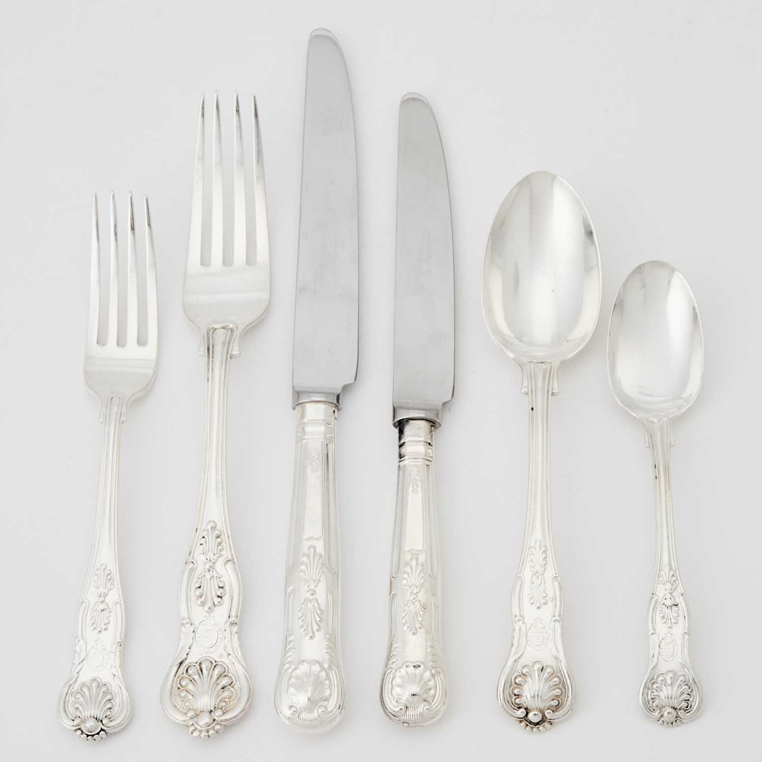 Lot 112 - Assembled English Sterling Silver Part Flatware Service