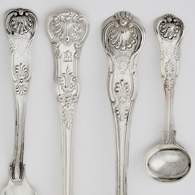 Lot 112 - Assembled English Sterling Silver Part Flatware Service