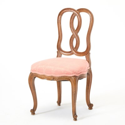 Lot 242 - Venetian Rococo Style Walnut Side Chair