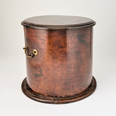 Lot 264 - George III Provincial Carved Oak Circular Container