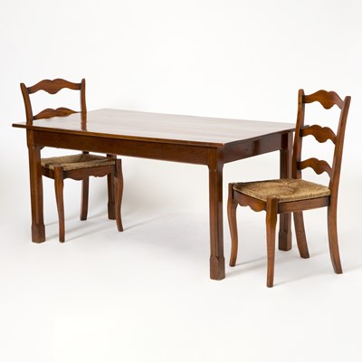 Lot 295 - Provincial Walnut Dining Table