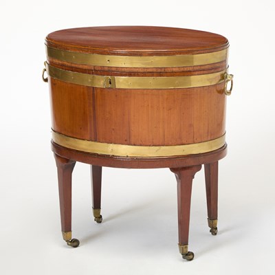 Lot 436 - George III Brass-Mounted Mahogany Wine Cooler