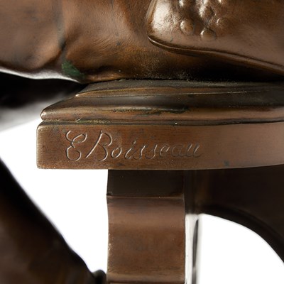 Lot 189 - Patinated Bronze Figure Entitled "Oysel le Troubadour"