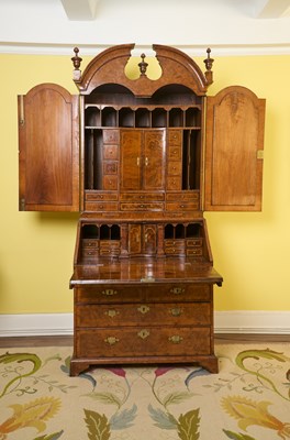 Lot 228 - George I Walnut Bureau Cabinet