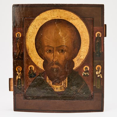 Lot 1009 - Russian Icon of St. Nicholas the Wonderworker
