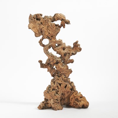 Lot 45 - A Chinese Carved Rootwood Sculpture