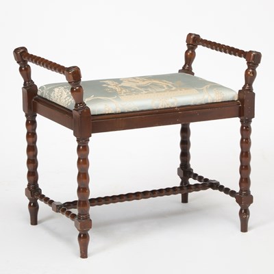 Lot 117 - Regency Style Mahogany Bobbin-Turned Bench
