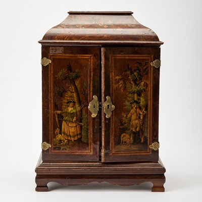 Lot 165 - North European Painted Maple Table Cabinet