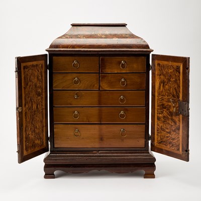 Lot 165 - North European Painted Maple Table Cabinet