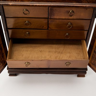 Lot 165 - North European Painted Maple Table Cabinet