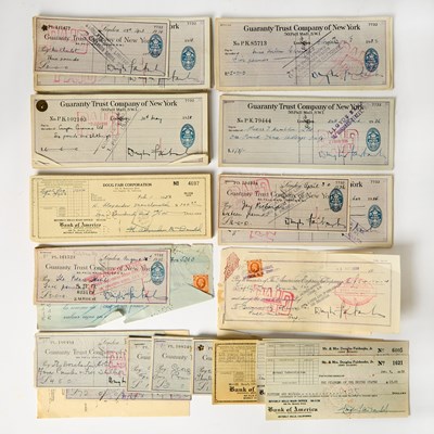 Lot 171 - A group of checks signed by Douglas Fairbanks, Sr.